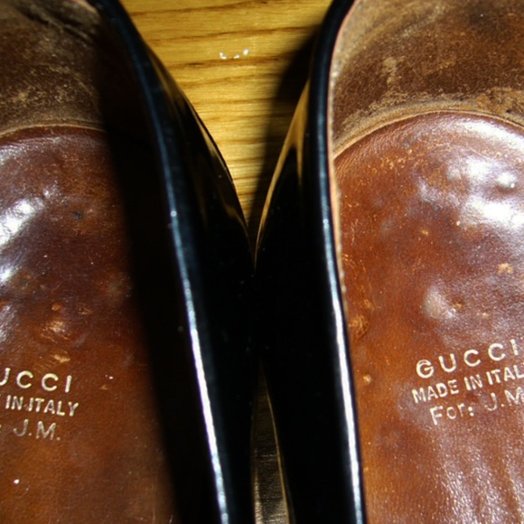 2Die4! Gucci 1960\'s Patent Leather Loafers 42.5 main image 5